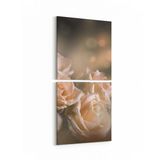 Olla 11782K2D Çiçek Görseli Kare 2 Parça Dikey 30x65 cm Kanvas Tablo