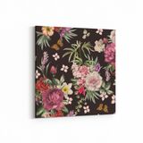 Olla 11785K Çiçek Görseli Kare 25x25 cm Kanvas Tablo