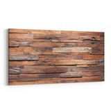Olla 11993YD Ahşap Desen Görseli Yatay Dar 60x30 cm Kanvas Tablo