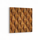 Olla 12001K Ahşap Desen Görseli Kare 25x25 cm Kanvas Tablo