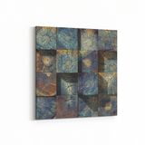 Olla 12008K Ahşap Desen Görseli Kare 25x25 cm Kanvas Tablo