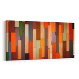 Olla 12047YD Ahşap Desen Görseli Yatay Dar 60x30 cm Kanvas Tablo