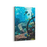 Olla 12107D Akvaryum Balık Görseli Dikey 20x30 cm Kanvas Tablo