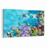 Olla 12129Y Akvaryum Balık Görseli Yatay 30x20 cm Kanvas Tablo