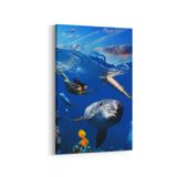 Olla 12201D Akvaryum Balık Görseli Dikey 20x30 cm Kanvas Tablo