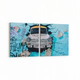 Olla 12286K2Y Araç Görseli Kare 2 Parça Yatay 65x30 cm Kanvas Tablo