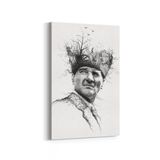 Olla 12405D Mustafa Kemal Atatürk Dikey 20x30 cm Kanvas Tablo