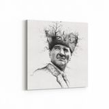 Olla 12405K Mustafa Kemal Atatürk Kare 25x25 cm Kanvas Tablo