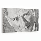 Olla 12417Y Mustafa Kemal Atatürk Yatay 30x20 cm Kanvas Tablo