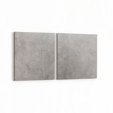 Olla 12447K2Y Beton Görseli Kare 2 Parça Yatay 65x30 cm Kanvas Tablo