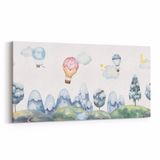Olla 12746YD Çocuk Odası Görseli Yatay Dar 60x30 cm Kanvas Tablo