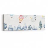 Olla 12746YI Çocuk Odası Görseli Yatay İnce 90x30 cm Kanvas Tablo