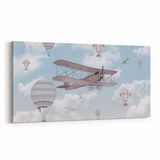 Olla 12757YD Çocuk Odası Görseli Yatay Dar 60x30 cm Kanvas Tablo
