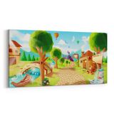 Olla 12766YD Çocuk Odası Görseli Yatay Dar 60x30 cm Kanvas Tablo
