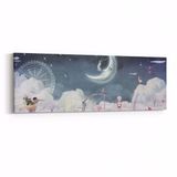 Olla 12770YI Çocuk Odası Görseli Yatay İnce 90x30 cm Kanvas Tablo