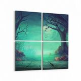 Olla 12775K4 Çocuk Odası Görseli 4 Parça 65x65 cm Kanvas Tablo