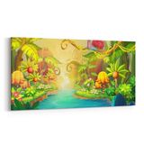 Olla 12786YD Çocuk Odası Görseli Yatay Dar 60x30 cm Kanvas Tablo