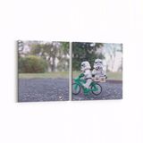 Olla 12801K2Y Çocuk Odası Görseli 2 Parça Yatay 65x30 cm Kanvas Tablo