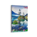 Olla 13389D Doğa Manzara Görseli Dikey 20x30 cm Kanvas Tablo