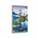 Olla 13389DD Doğa Manzara Görseli Dikey Dar 30x60 cm Kanvas Tablo