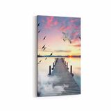 Olla 13391DD Doğa Manzara Görseli Dikey Dar 30x60 cm Kanvas Tablo