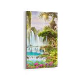 Olla 13502DD Doğa Manzara Görseli Dikey Dar 30x60 cm Kanvas Tablo