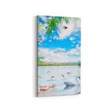 Olla 13526DD Doğa Manzara Görseli Dikey Dar 30x60 cm Kanvas Tablo