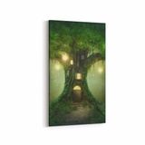 Olla 13557DD Doğa Manzara Görseli Dikey Dar 30x60 cm Kanvas Tablo