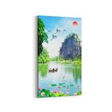 Olla 13602DD Doğa Manzara Görseli Dikey Dar 30x60 cm Kanvas Tablo