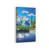 Olla 13649DD Doğa Manzara Görseli Dikey Dar 30x60 cm Kanvas Tablo