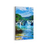 Olla 13707DD Doğa Manzara Görseli Dikey Dar 30x60 cm Kanvas Tablo