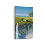 Olla 13796DD Doğa Manzara Görseli Dikey Dar 30x60 cm Kanvas Tablo