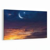 Olla 14652Y Gece Gökyüzü Görseli Yatay 30x20 cm Kanvas Tablo