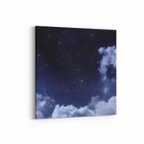 Olla 14656K Gece Gökyüzü Görseli Kare 25x25 cm Kanvas Tablo