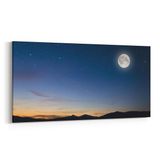 Olla 14662YD Gece Gökyüzü Görseli Yatay Dar 60x30 cm Kanvas Tablo
