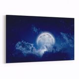 Olla 14663Y Gece Gökyüzü Görseli Yatay 30x20 cm Kanvas Tablo