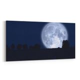 Olla 14669YD Gece Gökyüzü Görseli Yatay Dar 60x30 cm Kanvas Tablo