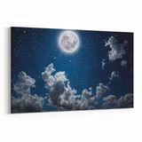 Olla 14670Y Gece Gökyüzü Görseli Yatay 30x20 cm Kanvas Tablo