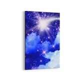 Olla 14676D Gece Gökyüzü Görseli Dikey 20x30 cm Kanvas Tablo