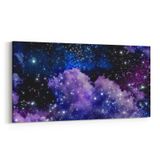 Olla 14681YD Gece Gökyüzü Görseli Yatay Dar 60x30 cm Kanvas Tablo