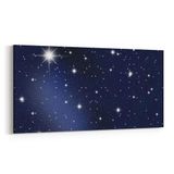 Olla 14683YD Gece Gökyüzü Görseli Yatay Dar 60x30 cm Kanvas Tablo