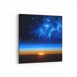 Olla 14685K Gece Gökyüzü Görseli Kare 25x25 cm Kanvas Tablo