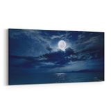 Olla 14690YD Gece Gökyüzü Görseli Yatay Dar 60x30 cm Kanvas Tablo