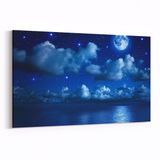 Olla 14696Y Gece Gökyüzü Görseli Yatay 30x20 cm Kanvas Tablo