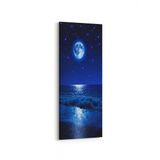 Olla 14697DI Gece Gökyüzü Görseli Dikey İnce 30x90 cm Kanvas Tablo