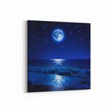 Olla 14697K Gece Gökyüzü Görseli Kare 25x25 cm Kanvas Tablo