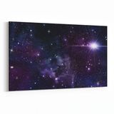 Olla 14706Y Gece Gökyüzü Görseli Yatay 30x20 cm Kanvas Tablo