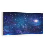 Olla 14708YD Gece Gökyüzü Görseli Yatay Dar 60x30 cm Kanvas Tablo