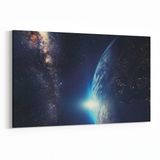 Olla 14713Y Gece Gökyüzü Görseli Yatay 30x20 cm Kanvas Tablo