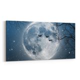 Olla 14716YD Gece Gökyüzü Görseli Yatay Dar 60x30 cm Kanvas Tablo